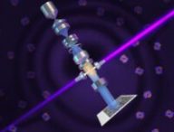 Laser amplifié par le système de miroirs. Source : UC Berkeley Laser amplifié par le système de miroirs. Source : UC Berkeley