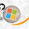 Github pousse Microsoft // Source : montage Numerama