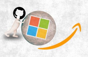 Github pousse Microsoft // Source : montage Numerama Github pousse Microsoft // Source : montage Numerama