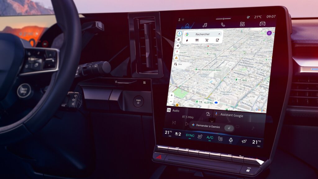 Intégration de Google Gemini sur OpenR Link // Source : Renault