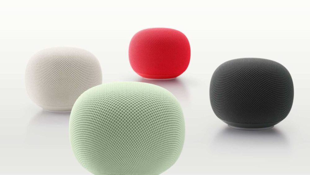 Les quatre couleurs du Google Home Speaker aux États-Unis. // Source : Google Les quatre couleurs du Google Home Speaker aux États-Unis. // Source : Google