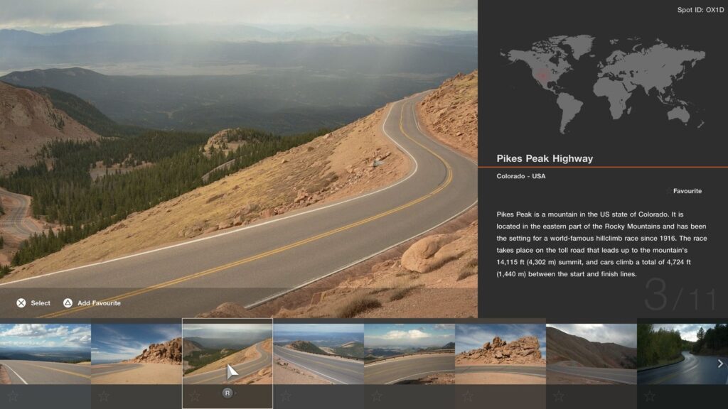 Pikes Peak arrive dans l'outil Scapes de Gran Turismo 7. // Source : Polyphony Digital
