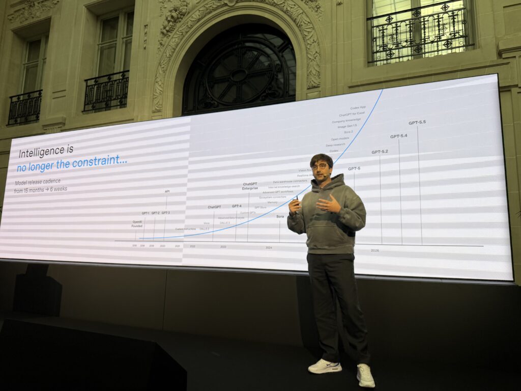 La conférence OpenAI à Paris. La conférence OpenAI à Paris.