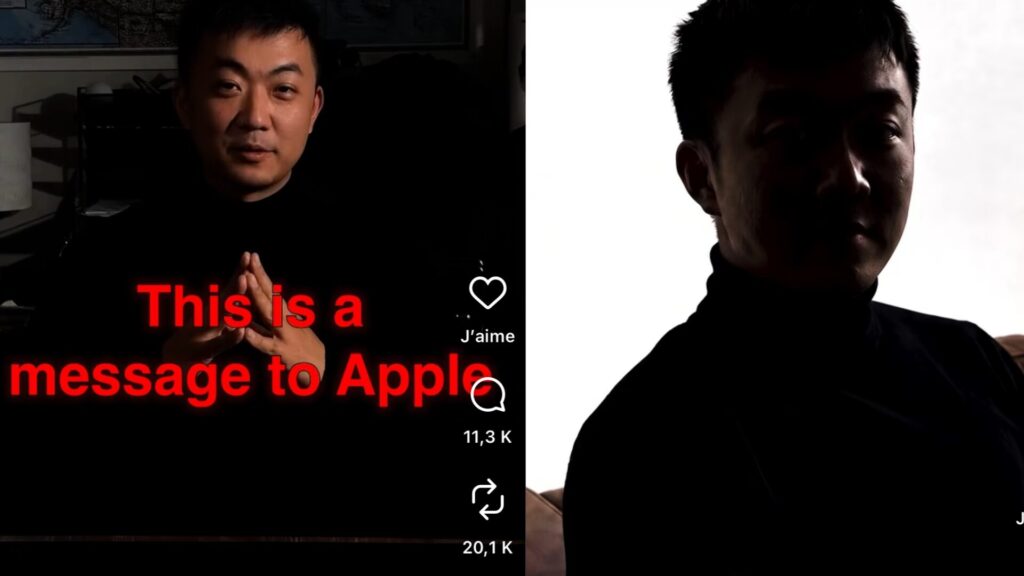 Carl Pei, fondateur de Nothing, taille Apple grâce à la méthode Kumar. // Source : @Getpeid sur Instagram Carl Pei, fondateur de Nothing, taille Apple grâce à la méthode Kumar. // Source : @Getpeid sur Instagram