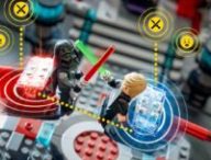 Lego duel dans la salle du trône et chasseur A-Wing // Source : Lego