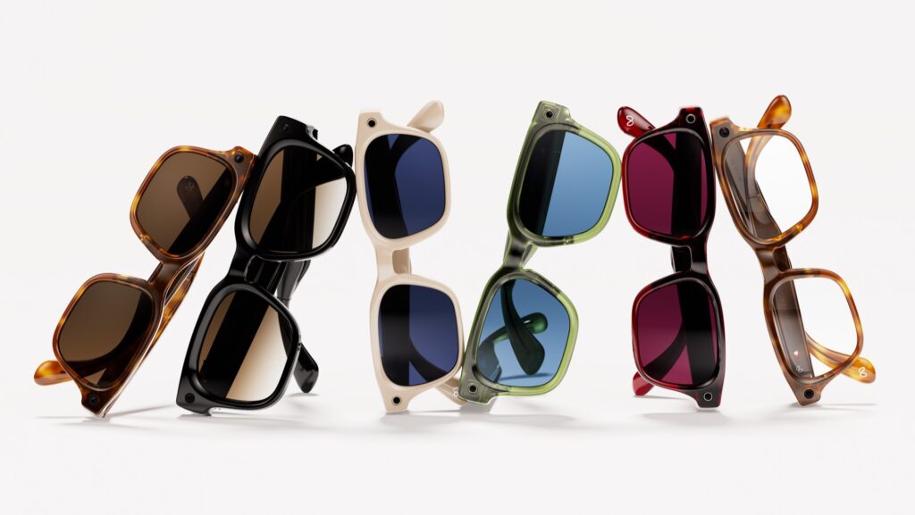 Plusieurs Meta Glasses. Plusieurs Meta Glasses.
