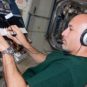 Luca Parmitano dans l'ISS. // Source : Flickr/Nasa Johnson (image modifiée)
