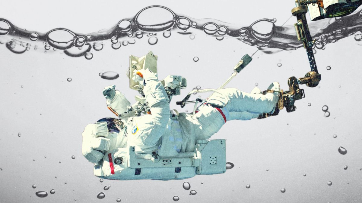 Le jour où Luca Parmitano a failli mourir dans l'espace. // Source : Flickr/Nasa Johnson ; montage Numerama avec Canva Le jour où Luca Parmitano a failli mourir dans l'espace. // Source : Flickr/Nasa Johnson ; montage Numerama avec Canva