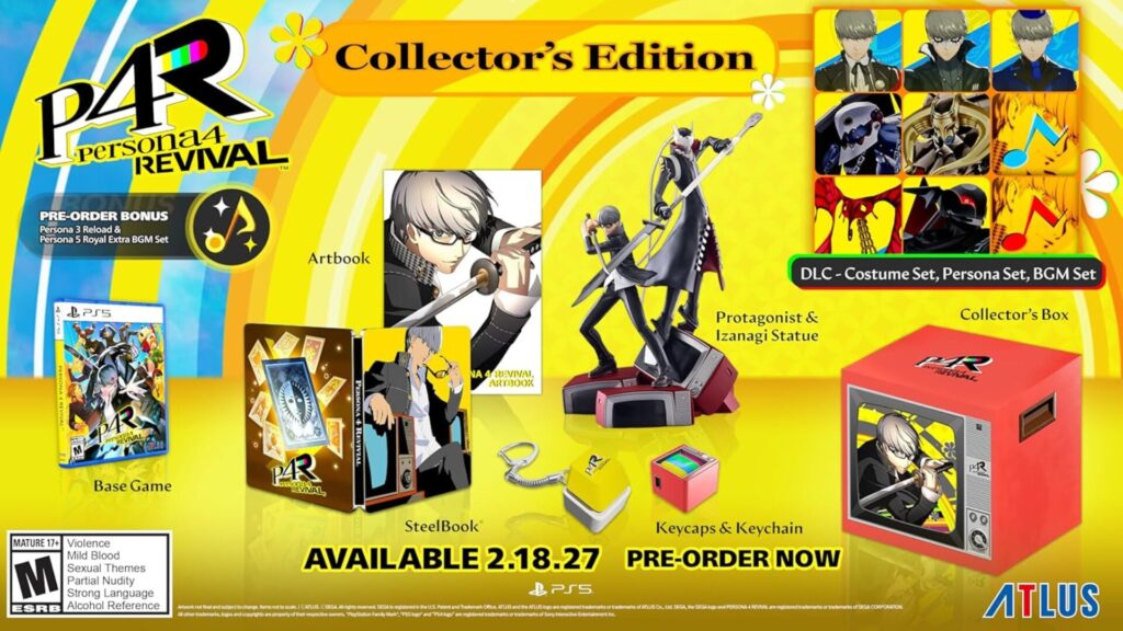 L'édition collector de Persona 4 Revival // Source : Atlus L'édition collector de Persona 4 Revival // Source : Atlus