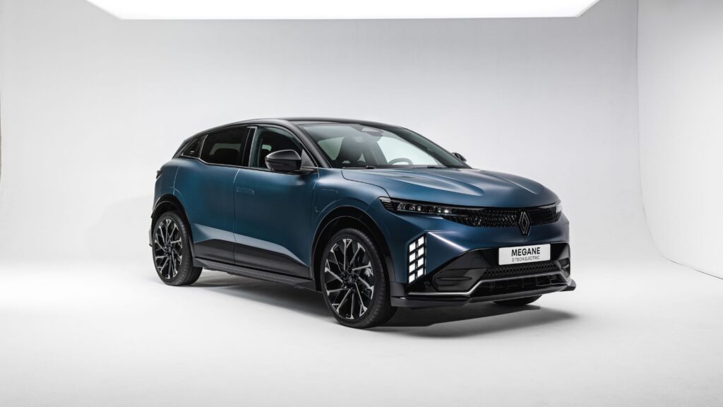 La Renault Megane E-Tech restylée (2026). // Source : Renault La Renault Megane E-Tech restylée (2026). // Source : Renault