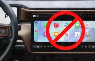Rivian est totalement contre l'intégration d'Apple CarPlay dans ses modèles. // Source : Robin San Vicente pour Numerama Rivian est totalement contre l'intégration d'Apple CarPlay dans ses modèles. // Source : Robin San Vicente pour Numerama