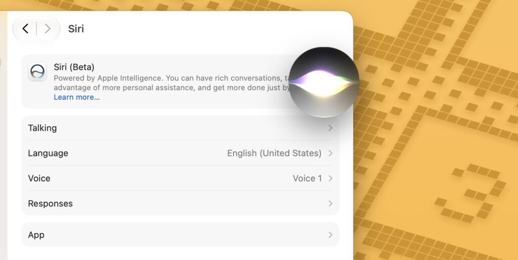 Sur Mac, Siri AI est disponible. Il suffit de mettre son ordinateur et son Siri en anglais. Sur Mac, Siri AI est disponible. Il suffit de mettre son ordinateur et son Siri en anglais.