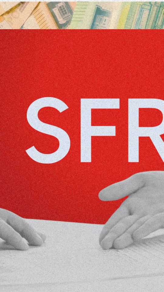 48h de sursis pour finaliser le rachat de SFR. // Source : Wikimedia/SFR ; montage Numerama avec Canva 48h de sursis pour finaliser le rachat de SFR. // Source : Wikimedia/SFR ; montage Numerama avec Canva