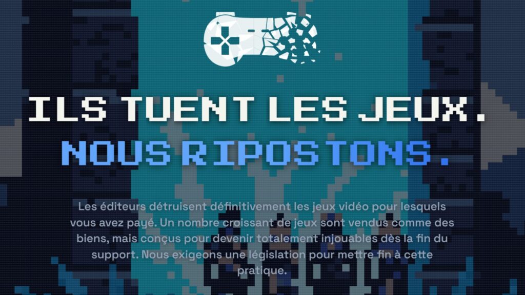 Le site de Stop Killing Games // Source : Stop Killing Games Le site de Stop Killing Games // Source : Stop Killing Games