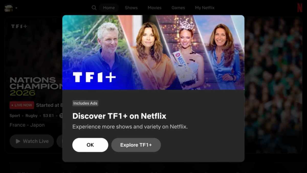 TF1+ sur Netflix // Source : Netflix TF1+ sur Netflix // Source : Netflix