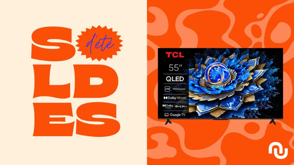 TV Tcl 4K QLED 55T69C 140 cm 2025 // Source : Numerama