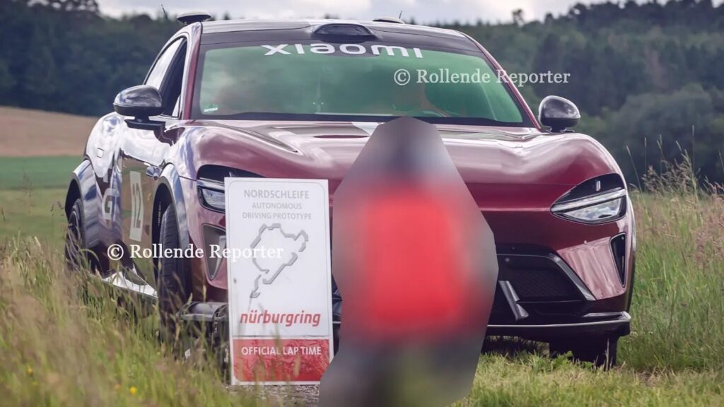 Xiaomi aurait établi un record en conduite autonome sur le Nürburgring. // Source : Rollende Reporter