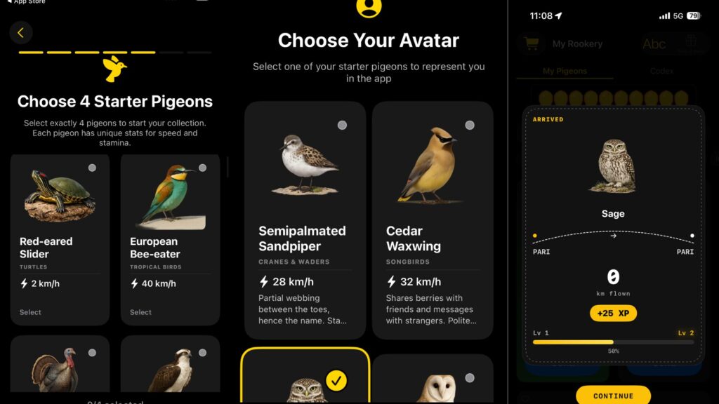Roost vous invite à choisir quatre animaux virtuels. // Source : Numerama
