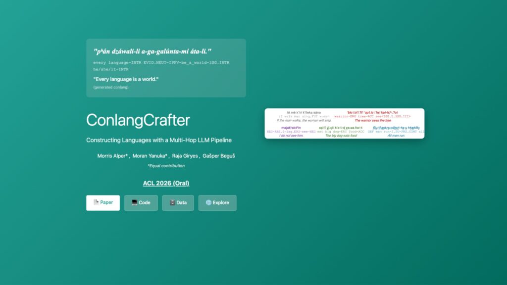 ConlangCrafter // Source : ConlangCrafter ConlangCrafter // Source : ConlangCrafter