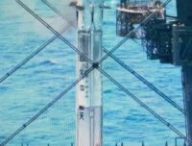 La fusée Long March 10b lors de sa capture. // Source : CCTV