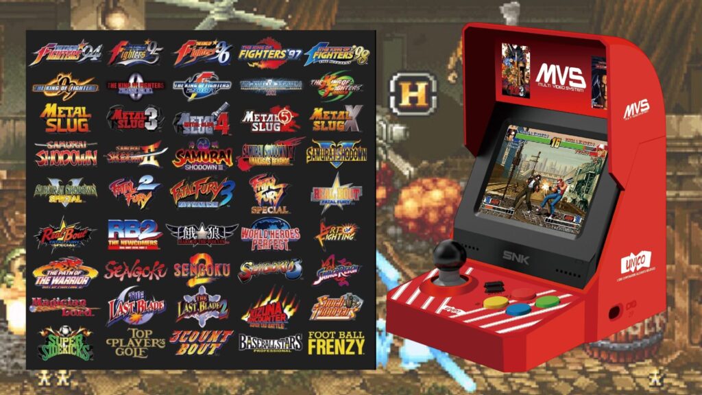 MVS Mini Borne Arcade - SNK // Source : Numerama