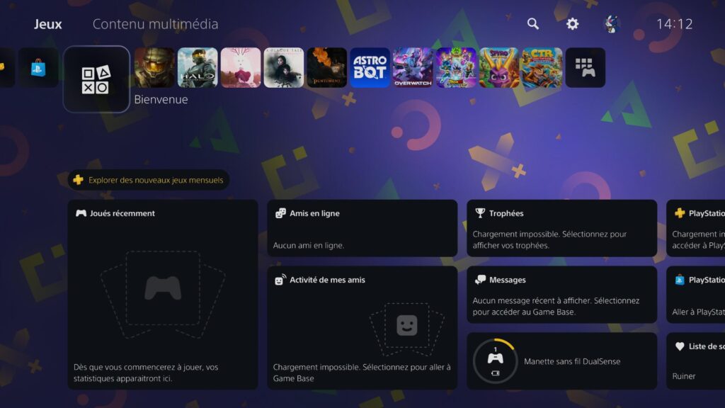 Bug PSN // Source : Capture PS5 Bug PSN // Source : Capture PS5