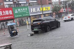 BYD Tang traînant son moteur en Chine  // Source : Carnewschina