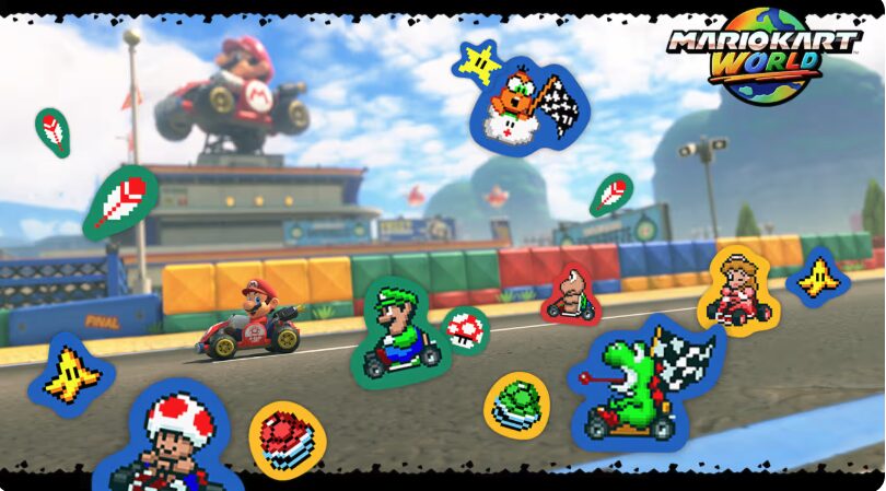 Des autocollants ont été ajoutés au mode photo. // Source : Nintendo Des autocollants ont été ajoutés au mode photo. // Source : Nintendo