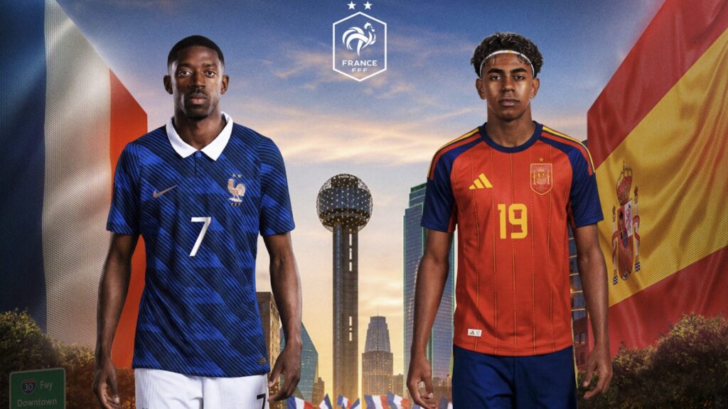 France versus Espagne en Coupe du monde 2026 // Source : Compte X de l'Équipe de France France versus Espagne en Coupe du monde 2026 // Source : Compte X de l'Équipe de France