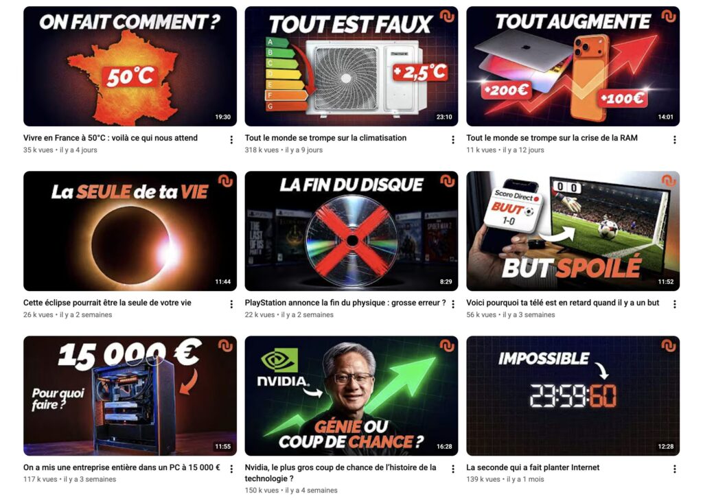 Du contenu exclusif sur YouTube Du contenu exclusif sur YouTube