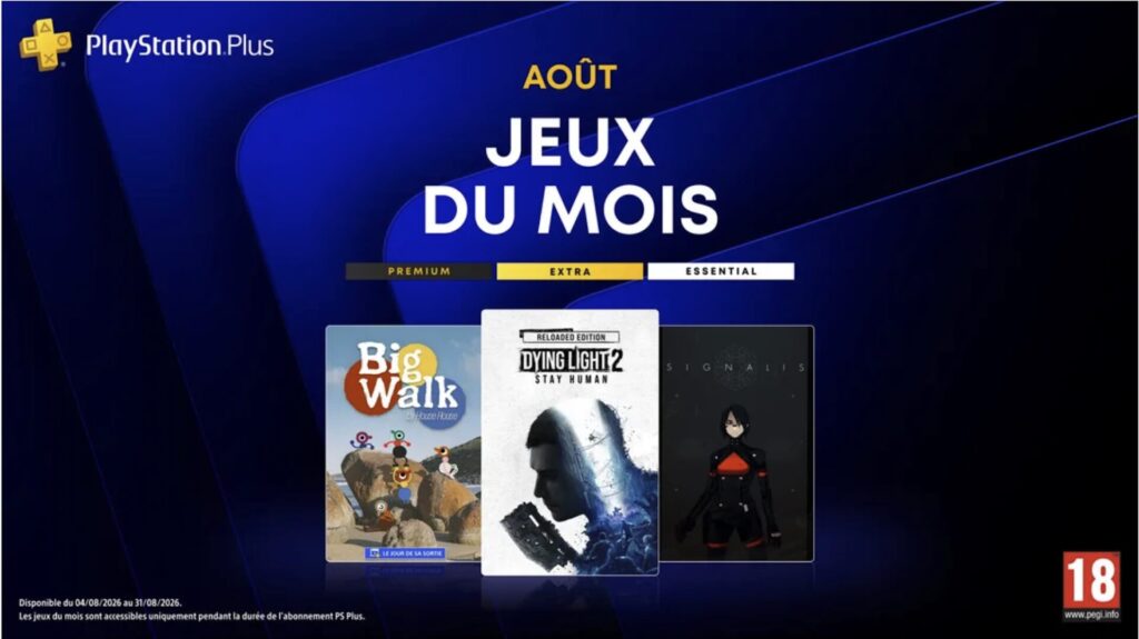 Les jeux PlayStation Plus en août 2026 // Source : PlayStation Les jeux PlayStation Plus en août 2026 // Source : PlayStation