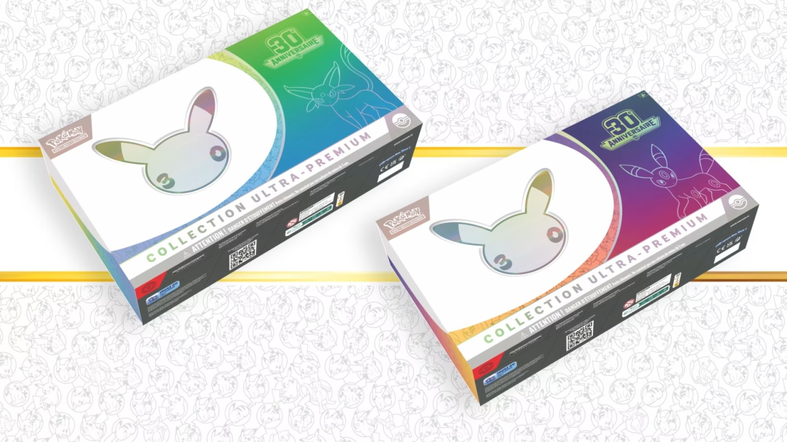 Cartes Pokémon 30 ans : Amazon ouvre les invitations pour les grands coffrets Ultra-Premium Mentali et Noctali