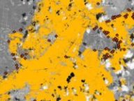 Incendies en Gironde. // Source : European Union, Copernicus Emergency Management Service data (image recadrée)