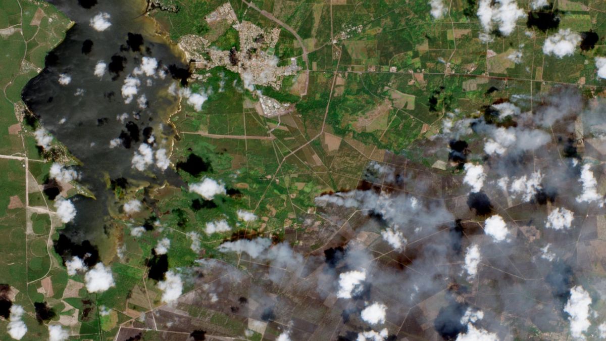Image satellite de Lacanau le 26 juillet. // Source : Via X @XploraSpace (image recadrée) Image satellite de Lacanau le 26 juillet. // Source : Via X @XploraSpace (image recadrée)