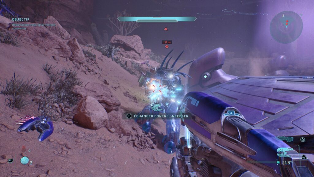 C'est toujours un plaisir de s'acharner sur un gros ennemis en vidant sonchargeur. // Source : Capture PS5 C'est toujours un plaisir de s'acharner sur un gros ennemis en vidant sonchargeur. // Source : Capture PS5