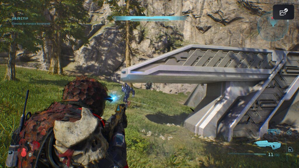 Vous pouvez maintenant jouer à Halo avec une vue à la troisième personne. // Source : Capture PS5 Vous pouvez maintenant jouer à Halo avec une vue à la troisième personne. // Source : Capture PS5