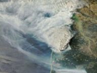 Incendies en Gironde. // Source : Via X @DorianDziadula (image recadrée)
