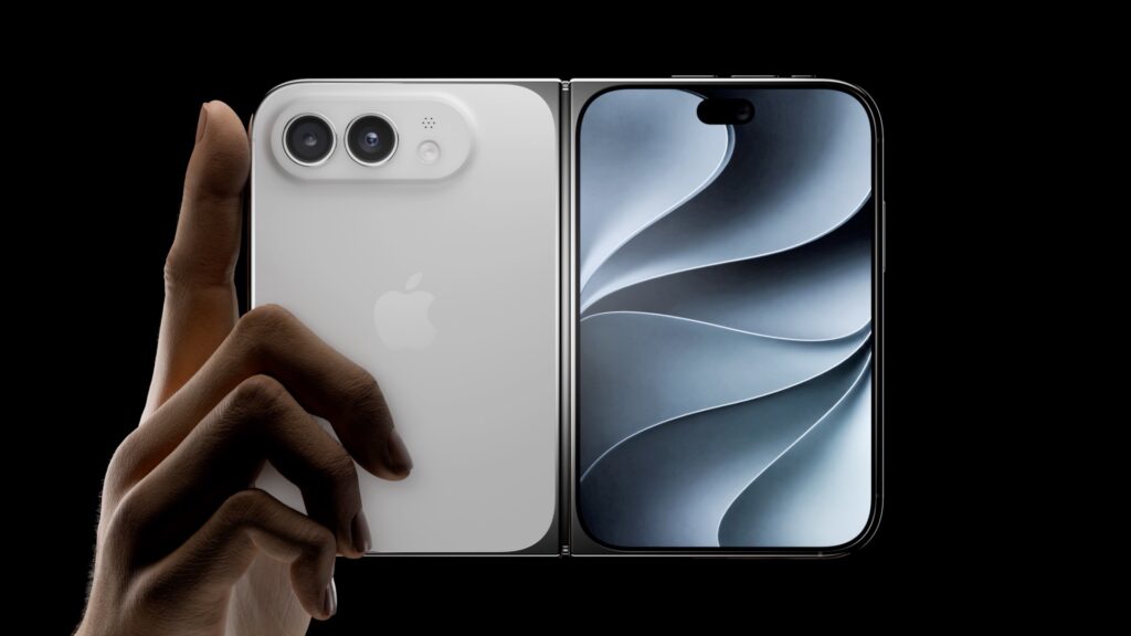 Rendu 3D de l'iPhone Duo/Ultra selon les rumeurs. // Source : FTP / X Rendu 3D de l'iPhone Duo/Ultra selon les rumeurs. // Source : FTP / X