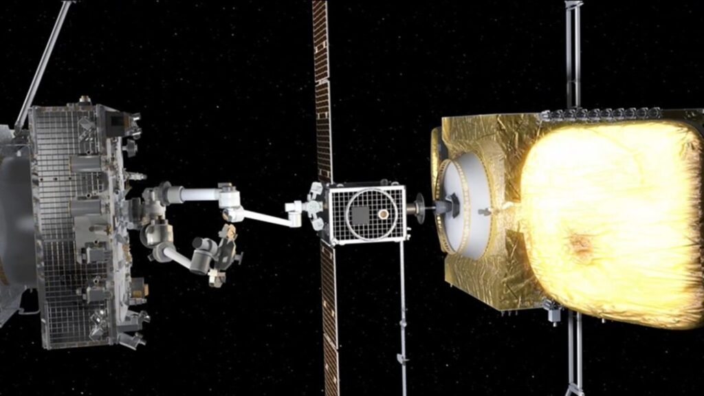 Le MRV ne recharge pas les satellites en carburant, mais leur fournit un moteur neuf. Le MRV ne recharge pas les satellites en carburant, mais leur fournit un moteur neuf.
