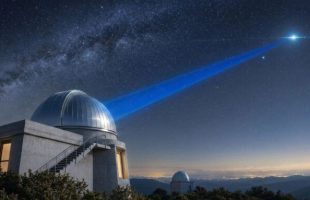 Vue d'artiste du télescope Providence. // Source : Via X @onera_fr (image recadrée)