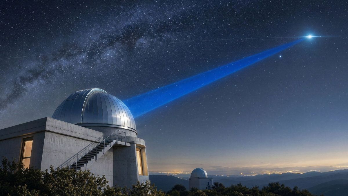 Vue d'artiste du télescope Providence. // Source : Via X @onera_fr (image recadrée) Vue d'artiste du télescope Providence. // Source : Via X @onera_fr (image recadrée)