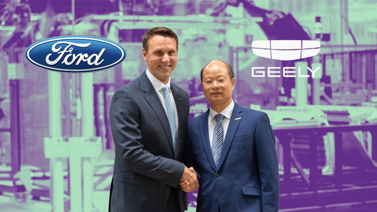 Partenariat Geely et Ford // Source : Montage Numerama