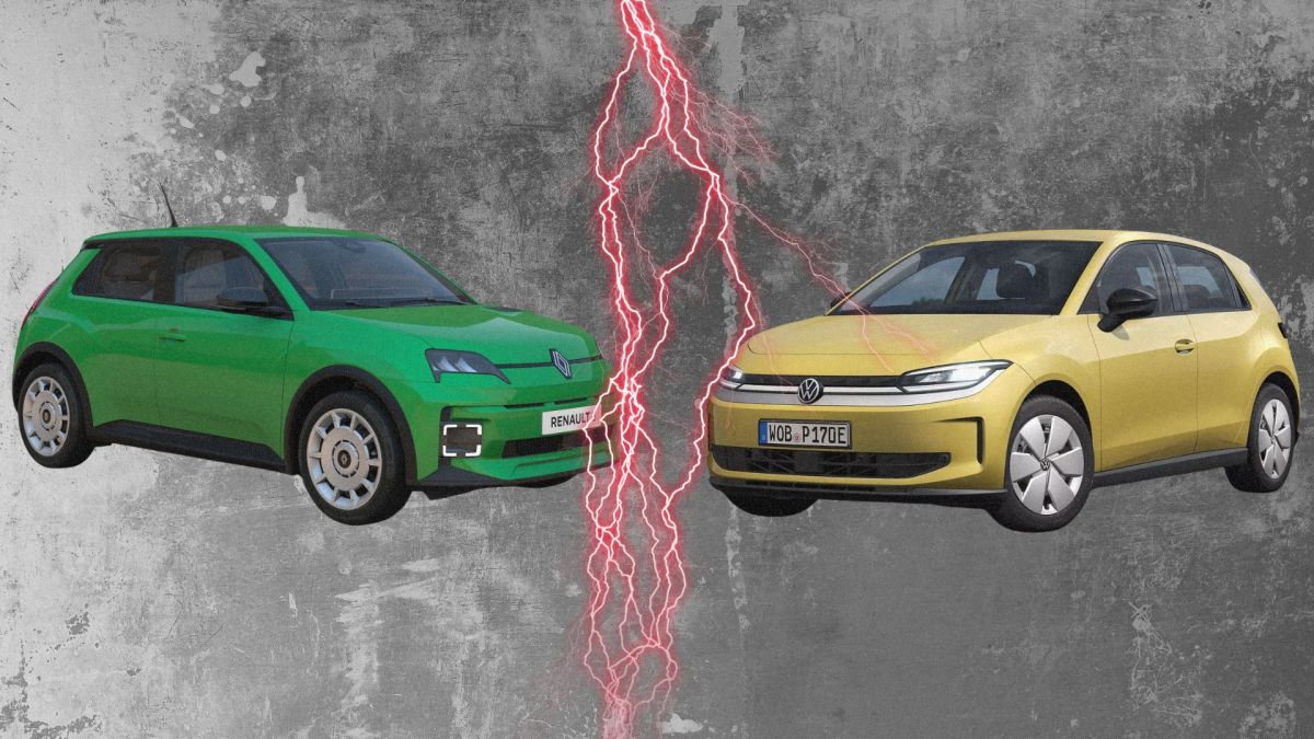 La Volkswagen ID. Polo Trend vs la Renault 5 E-Tech Five. // Source : Robin San Vicente pour Numerama La Volkswagen ID. Polo Trend vs la Renault 5 E-Tech Five. // Source : Robin San Vicente pour Numerama