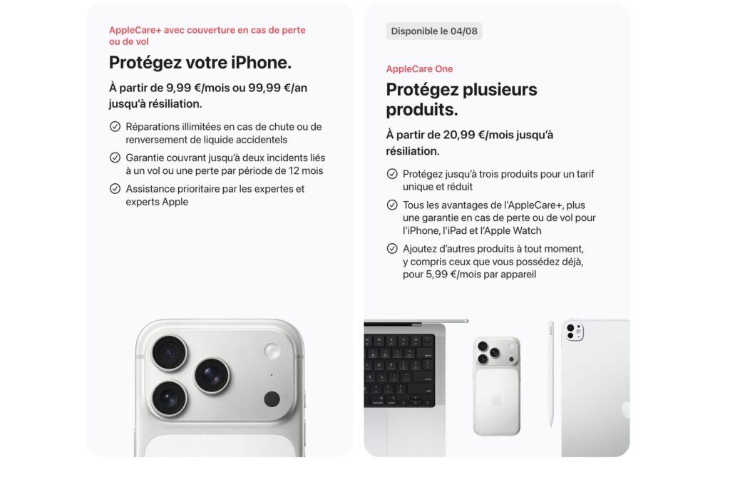 AppleCare+ vs. AppleCare One. AppleCare+ vs. AppleCare One.