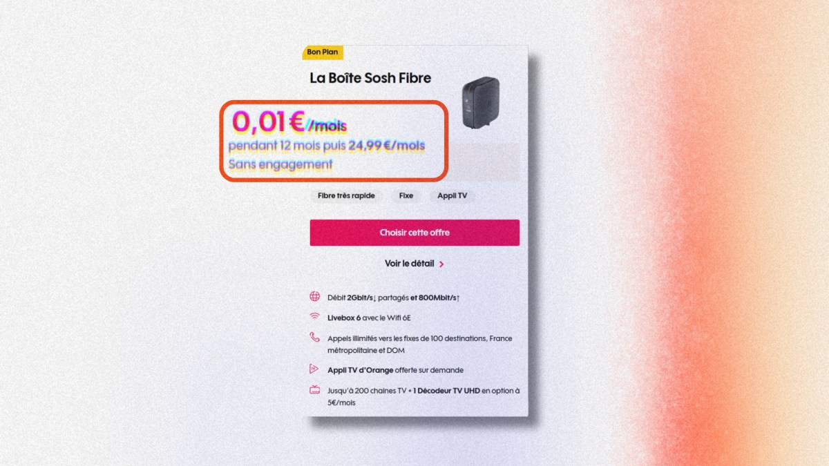 Sosh bug // Source : Montage Numerama Sosh bug // Source : Montage Numerama
