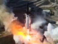 Starship en vol. // Source : Capture d'écran YouTube SpaceX