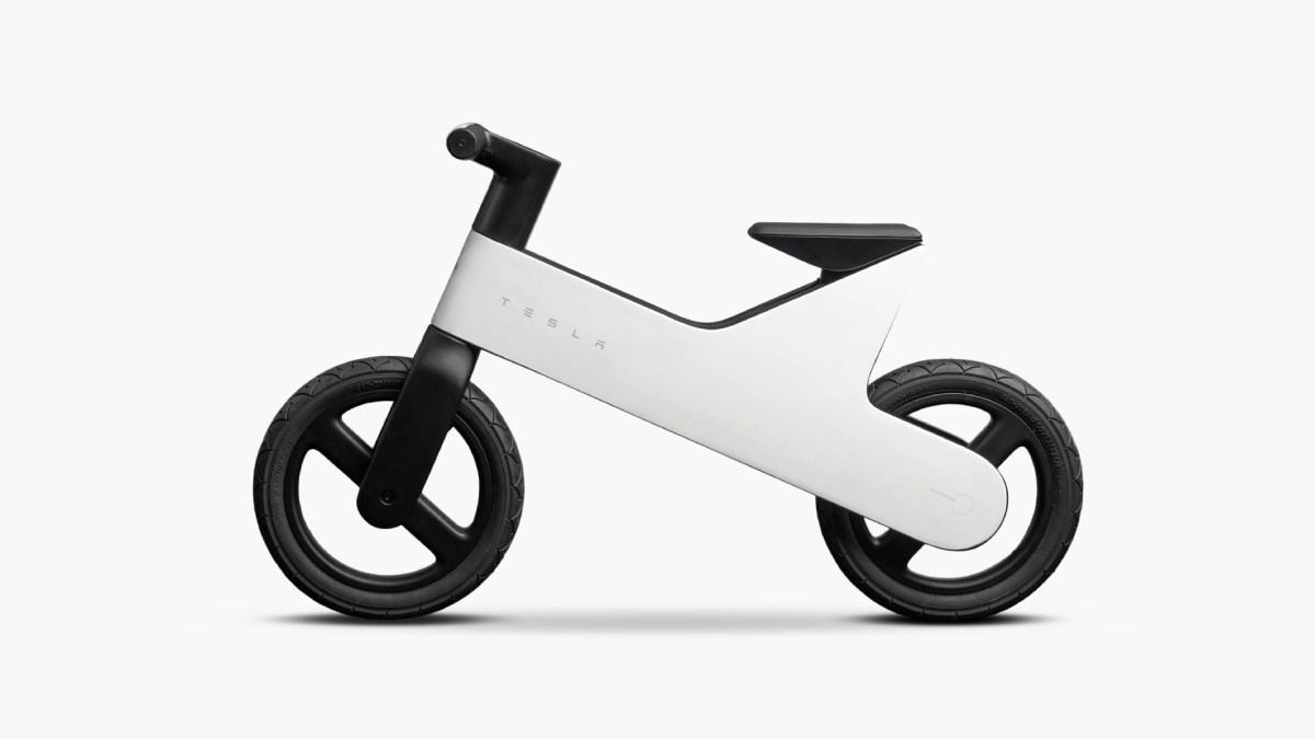 Vélo d'équilibre pour enfants de Tesla // Source : Tesla Vélo d'équilibre pour enfants de Tesla // Source : Tesla