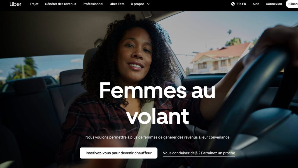 Uber espère attirer davantage de conductrices // Source : Uber Uber espère attirer davantage de conductrices // Source : Uber