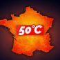 Une France sous 50 °C. // Source : Naël Fontaine pour Numerama