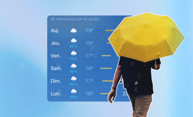 Que signifie vraiment le pourcentage de pluie affiché par les applications météo ? // Source : Numerama Que signifie vraiment le pourcentage de pluie affiché par les applications météo ? // Source : Numerama